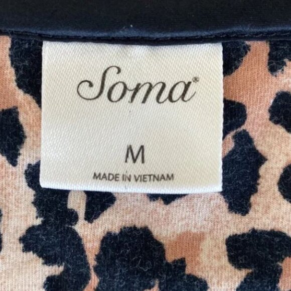 Soma Leopard Print Animal Print Dress Women's Size Medium - Picture 3 of 5